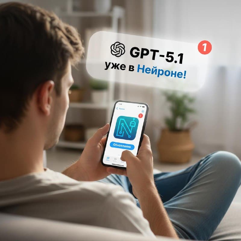GPT-5.1 уже в Нейроне — и теперь ChatGPT стал ещё умнее и «живее»!
