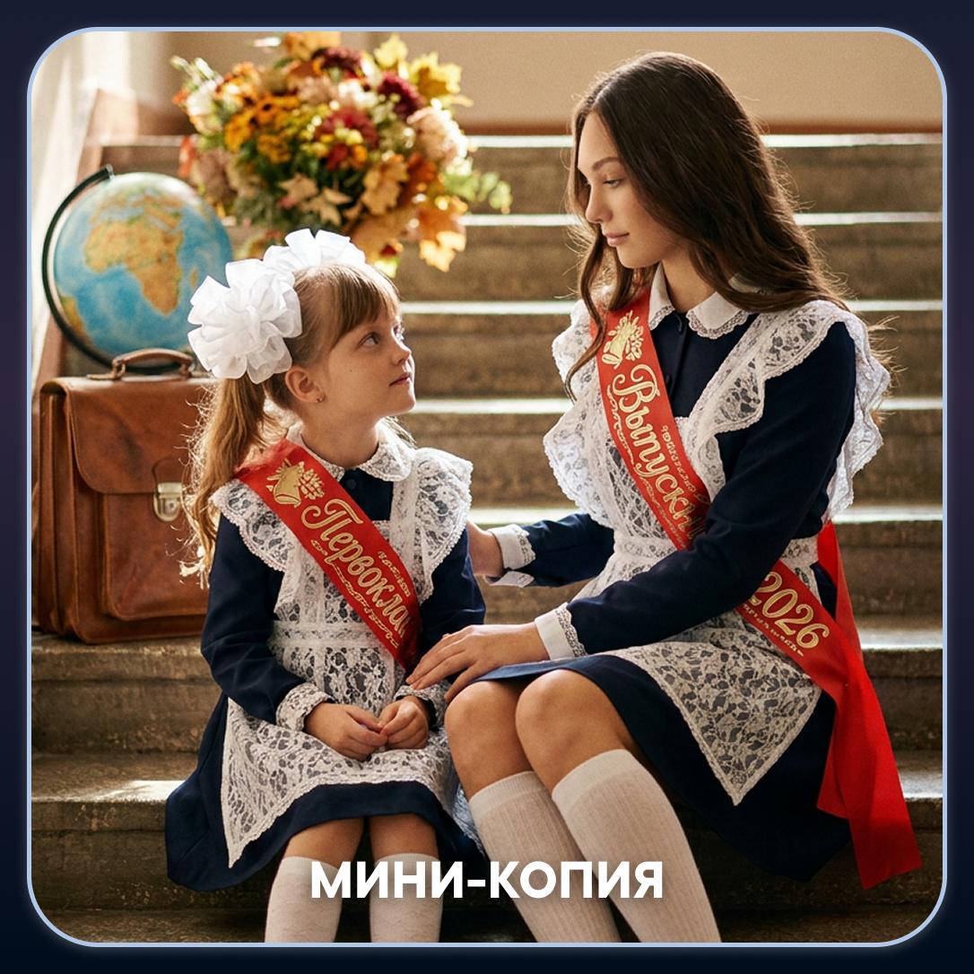 Мини-копия: Трогательная сцена с собой-первоклассницей рядом.